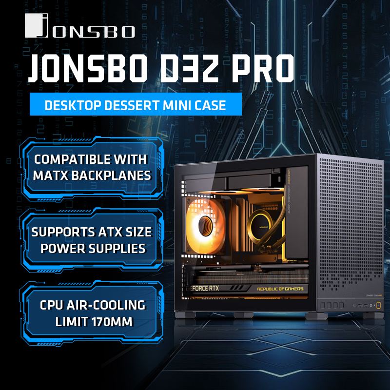 Pc Gaming Jonsbo - جونسبو D32 برو المكونات الخلفية اللوحة