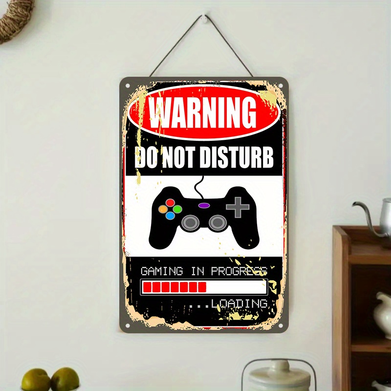 Gaming Controller - لافتة معدنية بتصميم 