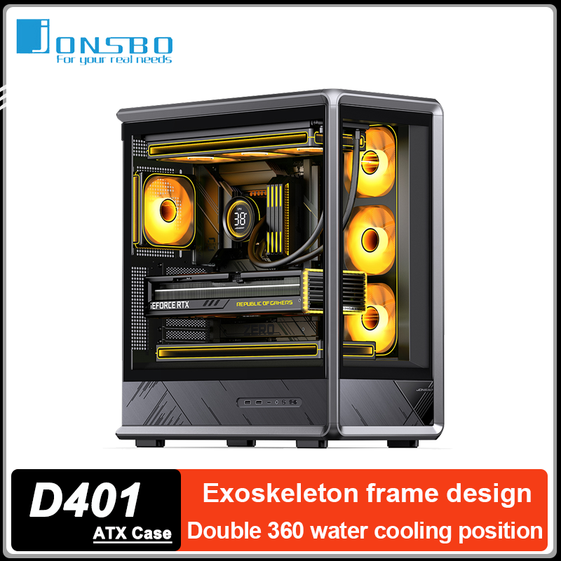 Pc Gaming Jonsbo - جونسبو D401 ATX حافظة كمبيوتر هيكل