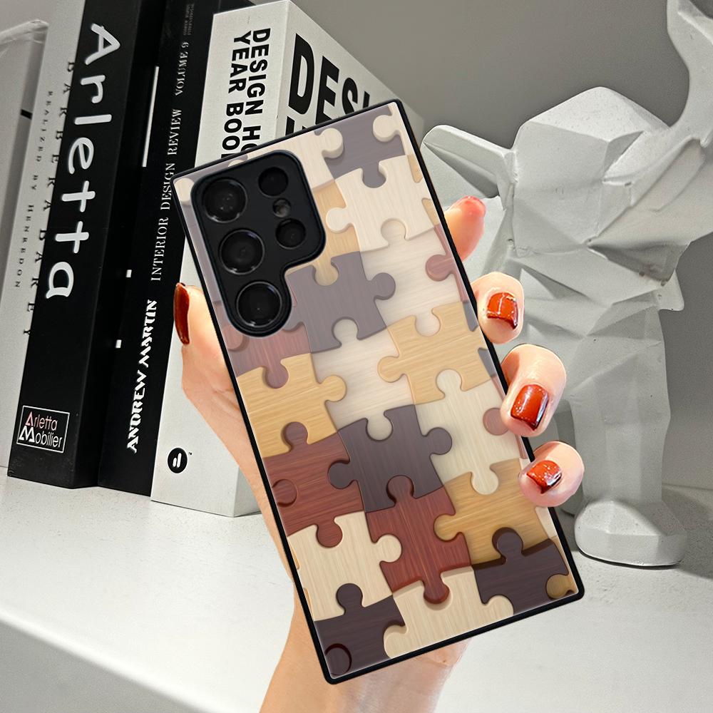 Pc Case Tempered Glass - غطاء هاتف بنقوش الأزواج لهواتف سامسونج