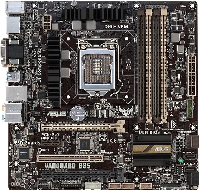 Intel Cpu Core I5 - لوحة أم ASUS VANGUARD B85، مقبس