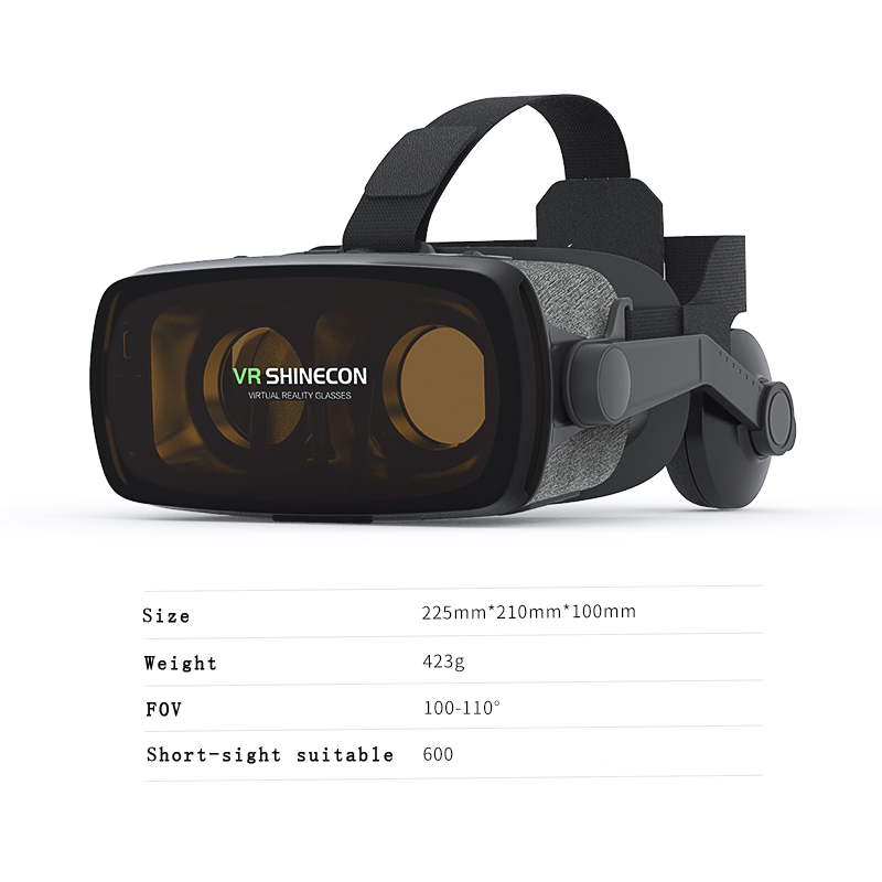 VR Shinecon-نظارات الواقع الاف - مراجعة Vr Headset Pc وسعره