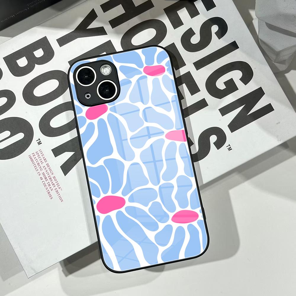 جراب هاتف Clmj بتصميم زهور ملو - مراجعة Pc Case Tempered Glass وسعره