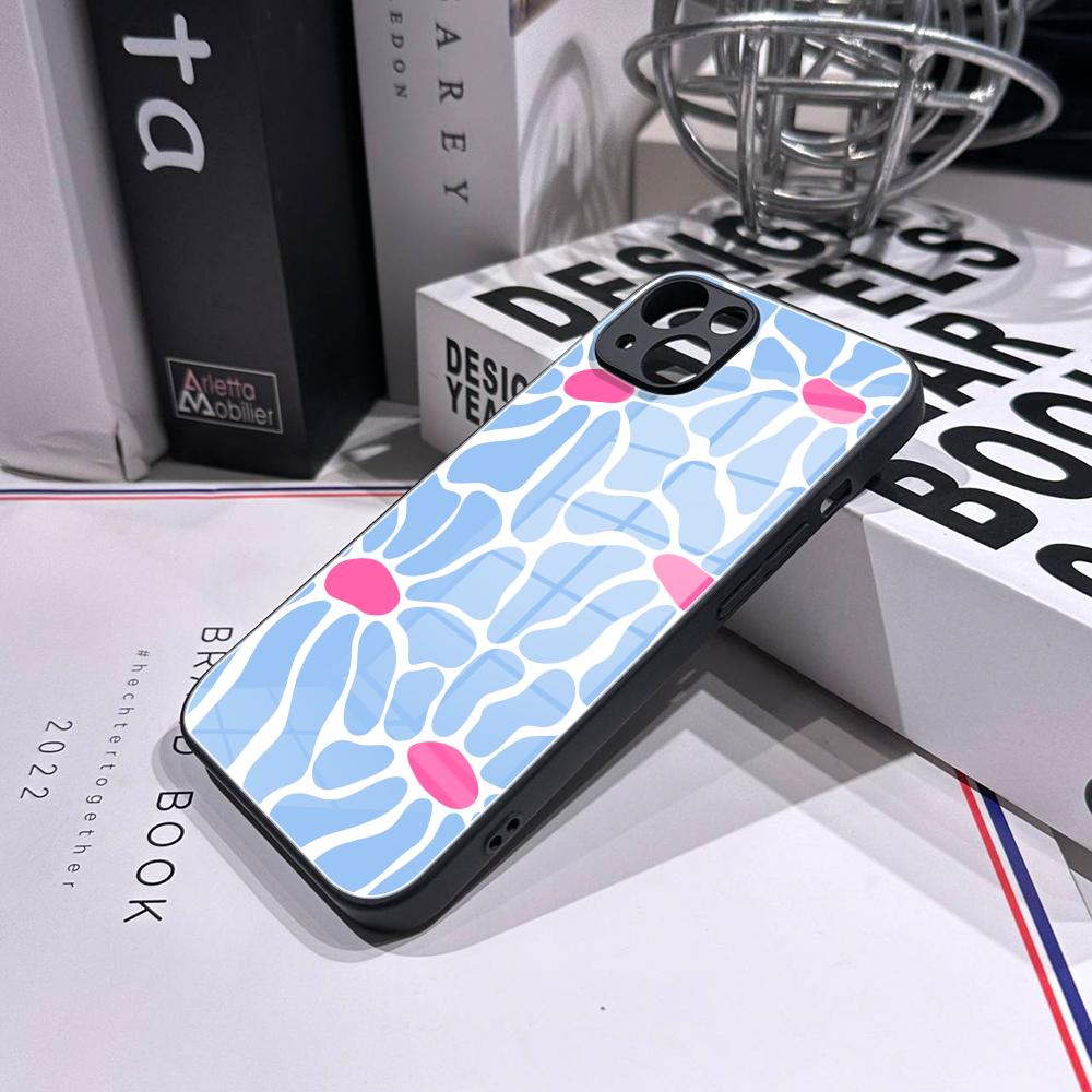 جراب هاتف Clmj بتصميم زهور ملو - مراجعة Pc Case Tempered Glass وسعره