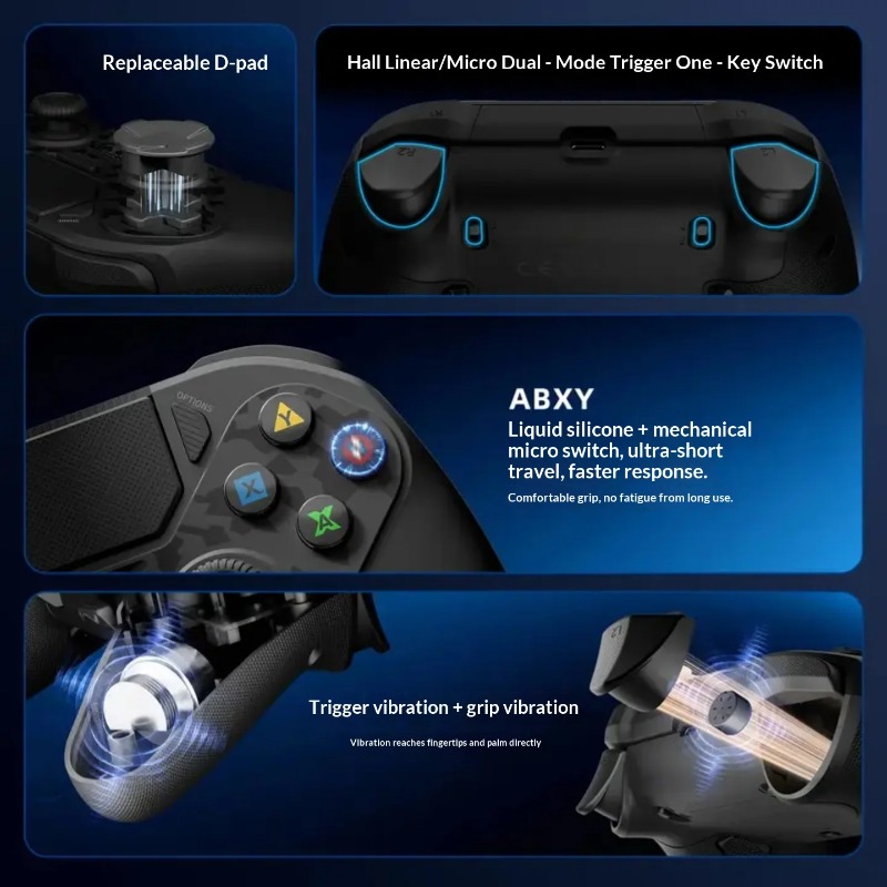 وحدة تحكم لاسلكية AceGamer D4  - مراجعة Pc Gaming Xbox وسعره