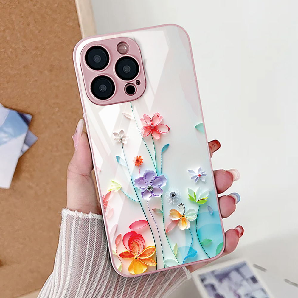 لوتس زهرة جراب هاتف آيفون 16 ب - مراجعة Pc Case Tempered Glass وسعره